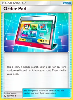 Order Pad card from Ultra Prism, number 131/156