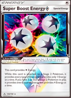 Super Boost Energy ◇ card from Ultra Prism, number 136/156