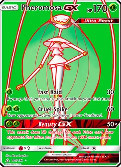 Pheromosa GX card from Ultra Prism, number 140/156