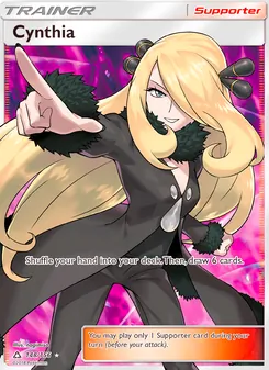 Cynthia card from Ultra Prism, number 148/156