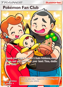 Pokémon Fan Club card from Ultra Prism, number 155/156