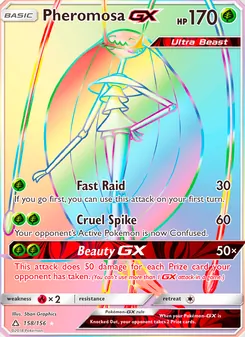 Pheromosa GX card from Ultra Prism, number 158/156