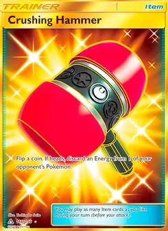 Crushing Hammer card from Ultra Prism, number 166/156