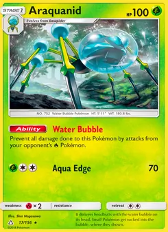 Araquanid card from Ultra Prism, number 17/156