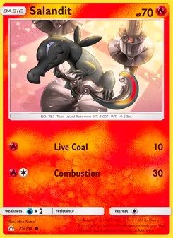 Salandit card from Ultra Prism, number 25/156