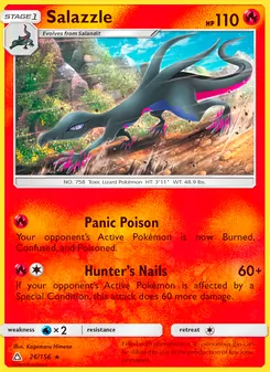 Salazzle card from Ultra Prism, number 26/156