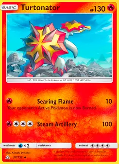 Turtonator card from Ultra Prism, number 27/156