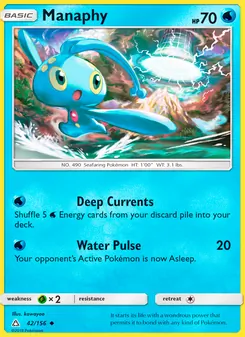 Manaphy card from Ultra Prism, number 42/156