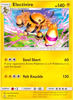 Electivire card from Ultra Prism, number 44/156