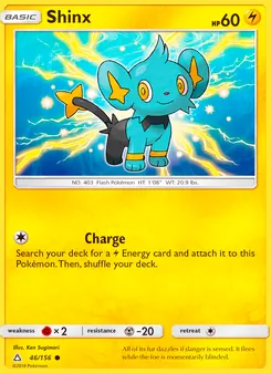 Shinx card from Ultra Prism, number 46/156
