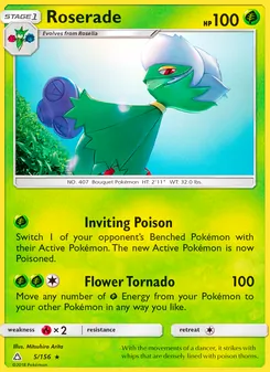 Roserade card from Ultra Prism, number 5/156