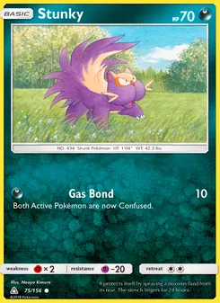 Stunky card from Ultra Prism, number 75/156