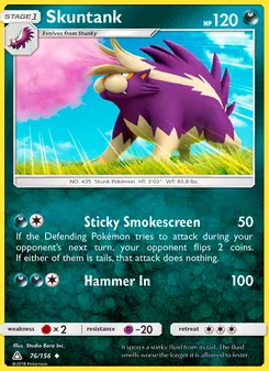 Skuntank card from Ultra Prism, number 76/156
