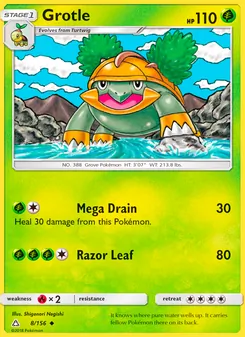 Grotle card from Ultra Prism, number 8/156
