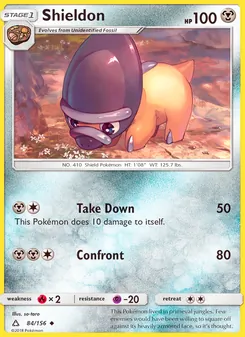 Shieldon card from Ultra Prism, number 84/156