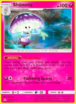 Shiinotic card from Ultra Prism, number 93/156