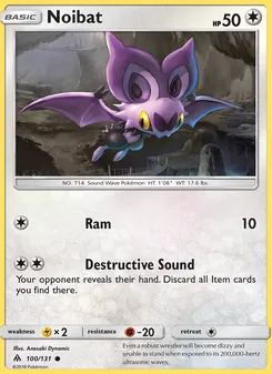 Noibat card from Forbidden Light, number 100/131