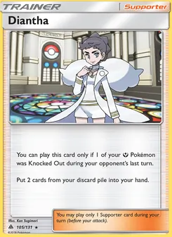 Diantha card from Forbidden Light, number 105/131
