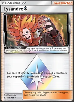 Lysandre ◇ card from Forbidden Light, number 110/131