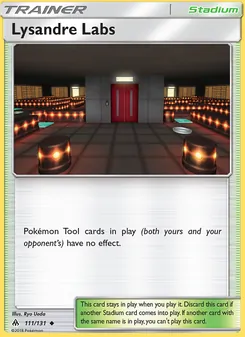 Lysandre Labs card from Forbidden Light, number 111/131