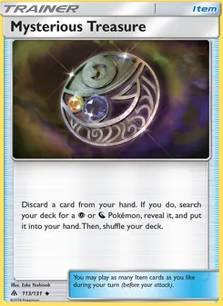 Mysterious Treasure card from Forbidden Light, number 113/131