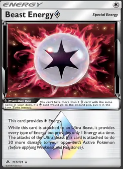 Beast Energy ◇ card from Forbidden Light, number 117/131