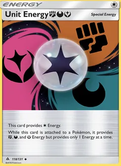 Unit Energy FightingDarknessFairy card from Forbidden Light, number 118/131