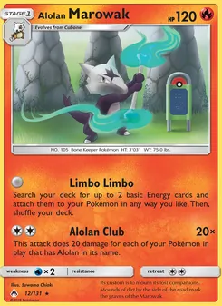 Alolan Marowak card from Forbidden Light, number 12/131