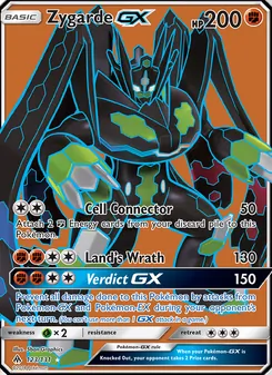 Zygarde GX card from Forbidden Light, number 123/131