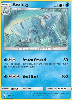 Avalugg card from Forbidden Light, number 30/131