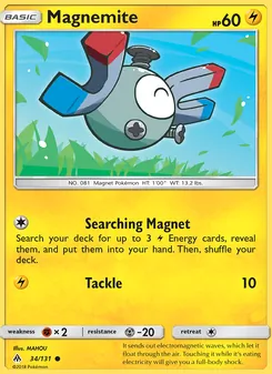 Magnemite card from Forbidden Light, number 34/131