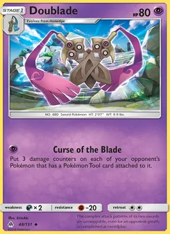 Doublade card from Forbidden Light, number 48/131