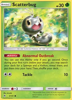 Scatterbug card from Forbidden Light, number 5/131