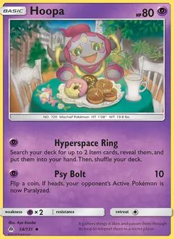 Hoopa card from Forbidden Light, number 54/131