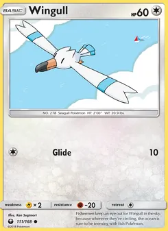Wingull card from Celestial Storm, number 111/168