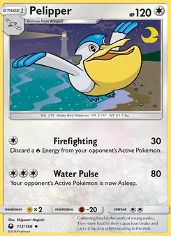 Pelipper card from Celestial Storm, number 112/168