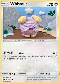 Whismur card from Celestial Storm, number 117/168
