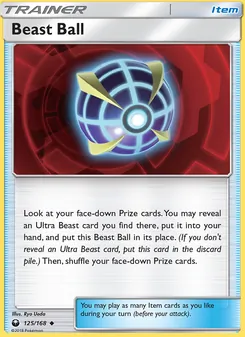 Beast Ball card from Celestial Storm, number 125/168