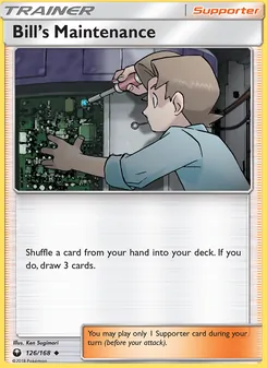 Bill’s Maintenance card from Celestial Storm, number 126/168