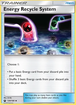 Energy Recycle System card from Celestial Storm, number 128/168