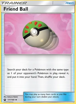 Friend Ball card from Celestial Storm, number 131/168