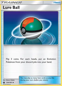 Lure Ball card from Celestial Storm, number 138/168