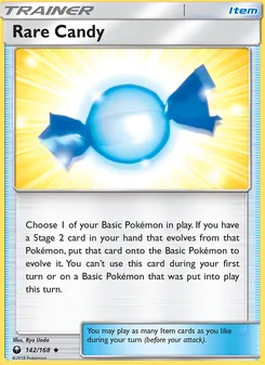 Rare Candy card from Celestial Storm, number 142/168