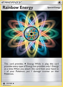 Rainbow Energy card from Celestial Storm, number 151/168