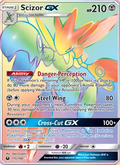 Scizor GX card from Celestial Storm, number 175/168