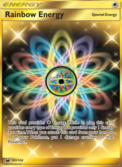 Rainbow Energy card from Celestial Storm, number 183/168