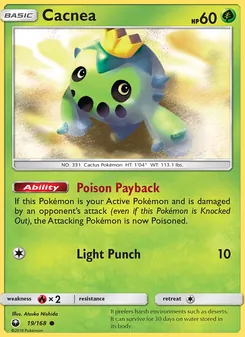 Cacnea card from Celestial Storm, number 19/168