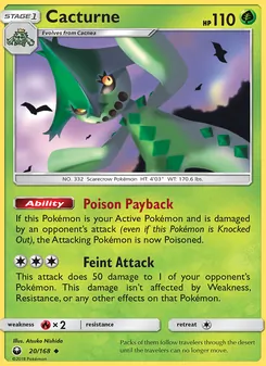 Cacturne card from Celestial Storm, number 20/168