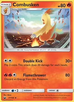 Combusken card from Celestial Storm, number 27/168