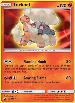 Torkoal card from Celestial Storm, number 29/168